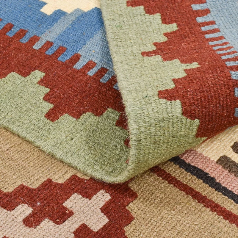 Kelim Fars Teppich 102x144cm - mehrfarbig
