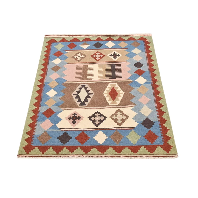 Kelim Fars Teppich 102x144cm - mehrfarbig