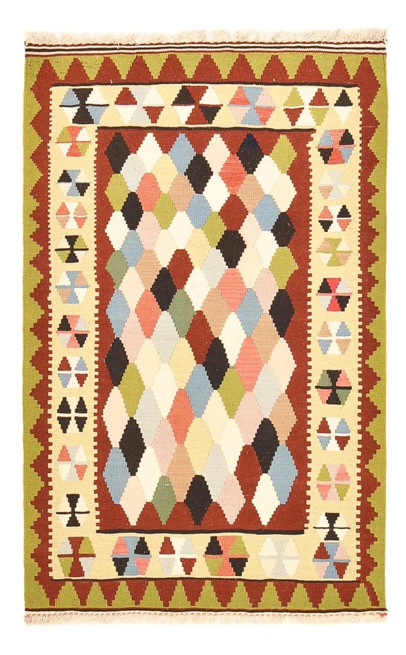 Kelim Fars Teppich 98x157cm - mehrfarbig