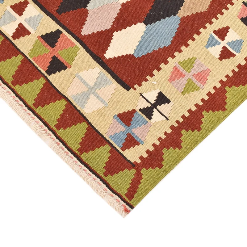 Kelim Fars Teppich 98x157cm - mehrfarbig