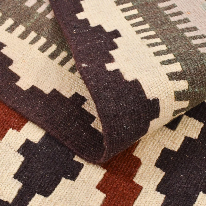 Kelim Fars Teppich 105x155cm - mehrfarbig