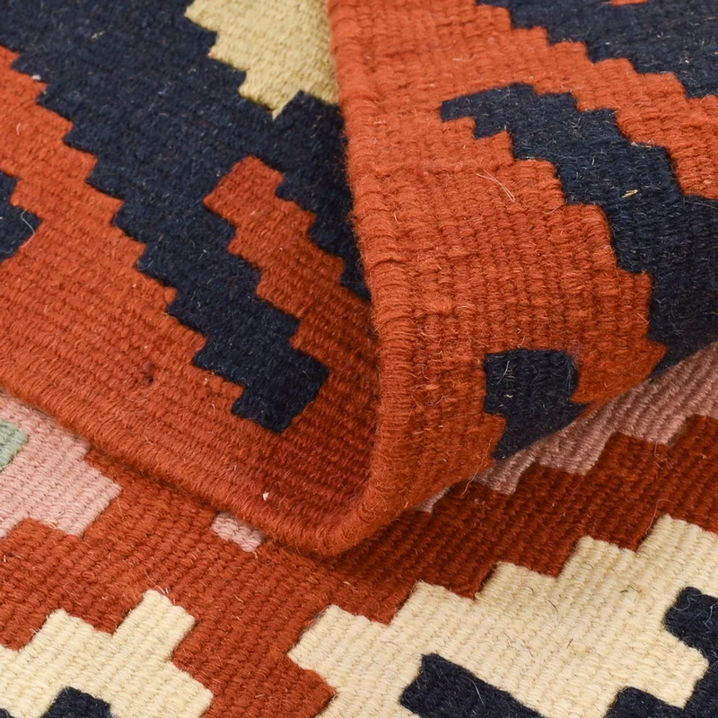 Kelim Fars Teppich 104x140cm - mehrfarbig