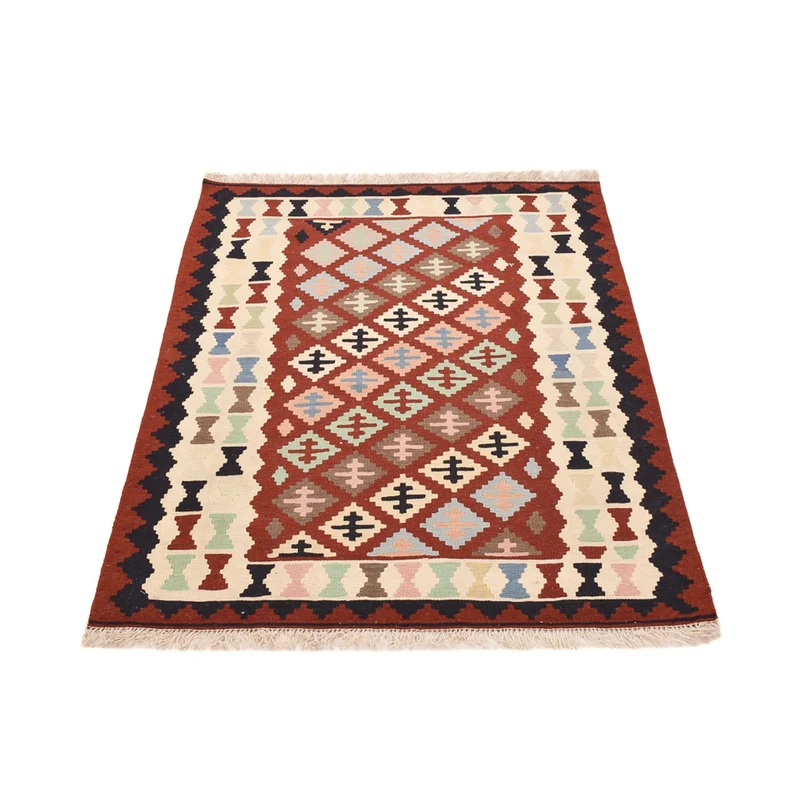 Kelim Fars Teppich 110x148cm - mehrfarbig
