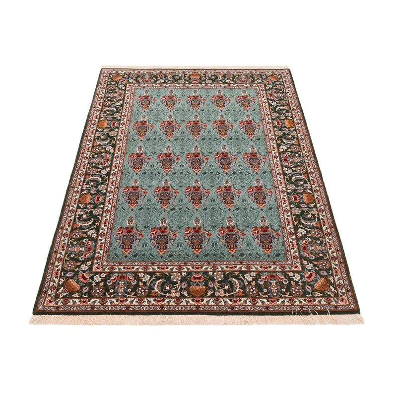 Isfahan Teppich 130x193cm - Perserteppich - türkis