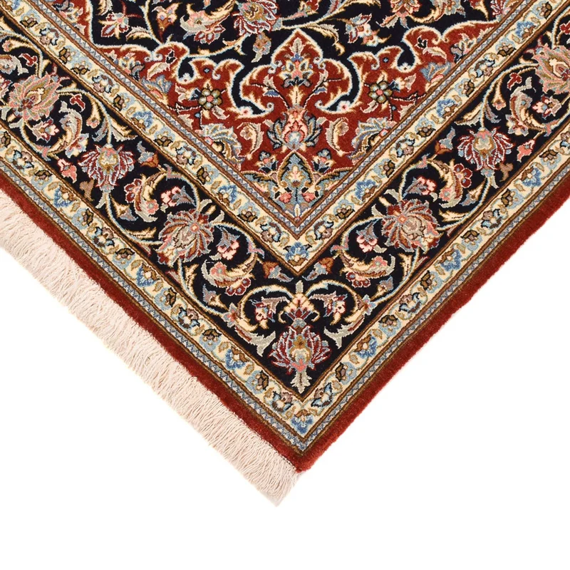 Isfahan Teppich 103x158cm - Perserteppich - dunkelblau