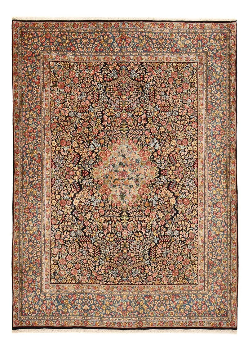 Rafsanjan Teppich 181x240cm - Perserteppich - dunkelbeige