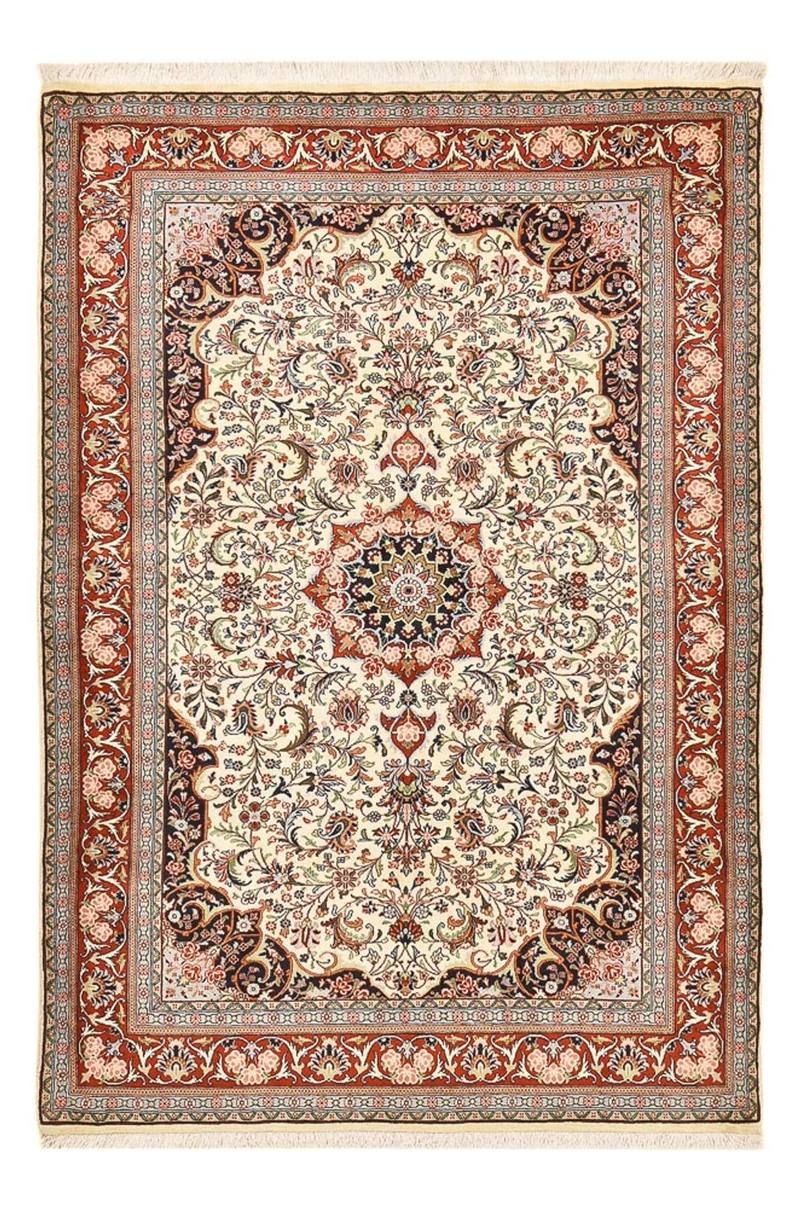 Bidjar - Zanjan Teppich 143x224cm - Perserteppich - sand