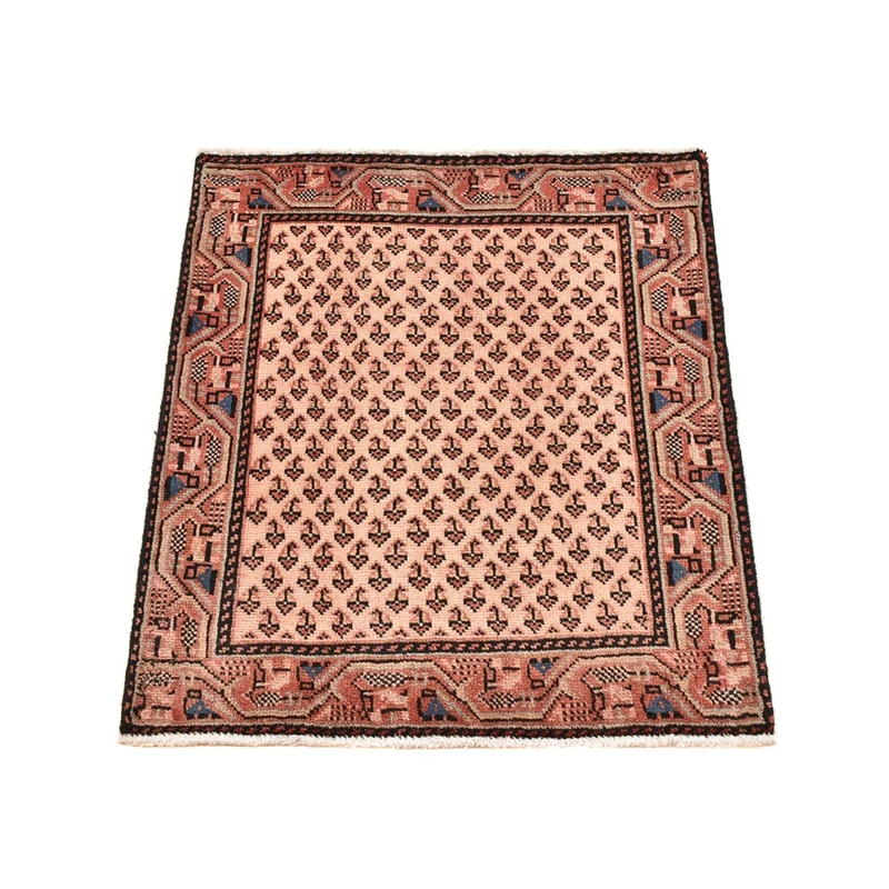 Hamadan Teppich 60x72cm - Perserteppich - rosa
