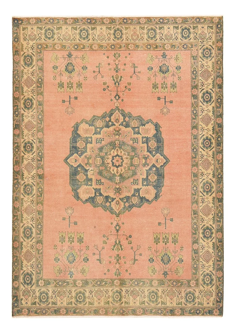 Vintage Teppich 163x233cm - hellrot
