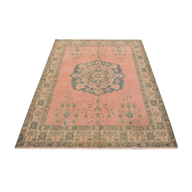 Vintage Teppich 163x233cm - hellrot