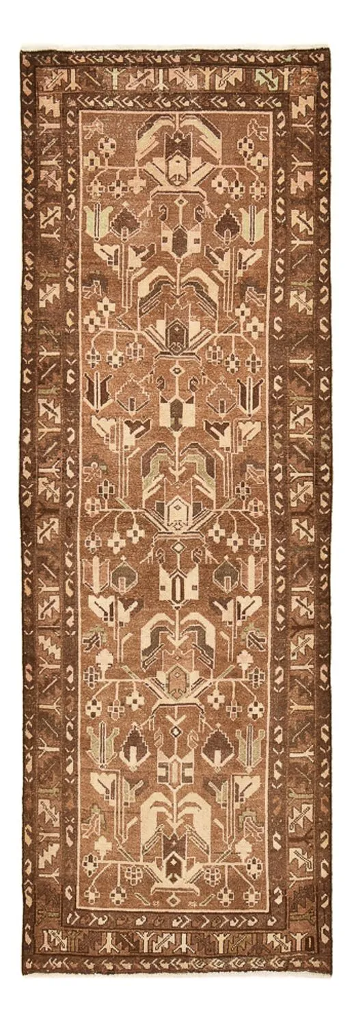 Vintage Teppich 104x297cm - dunkelbeige