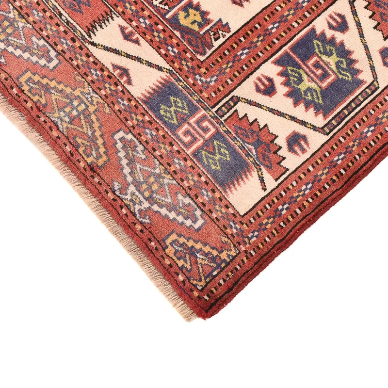 Turkaman Teppich 92x120cm - Orientteppich - hellrot