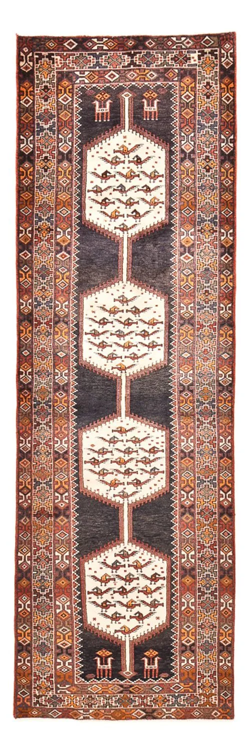 Hamadan Teppich 104x309cm - Perserteppich - mehrfarbig