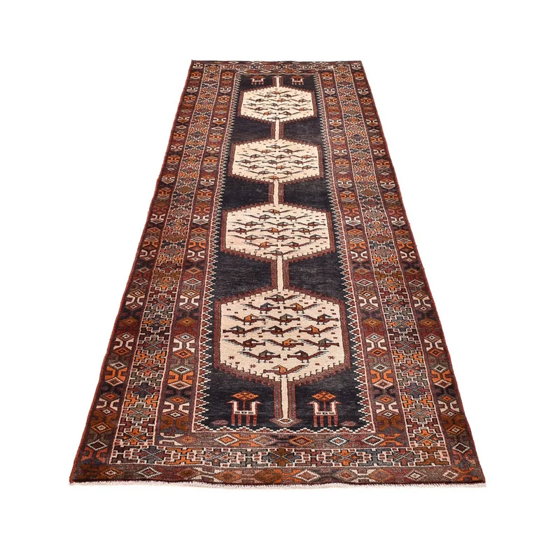 Hamadan Teppich 104x309cm - Perserteppich - mehrfarbig
