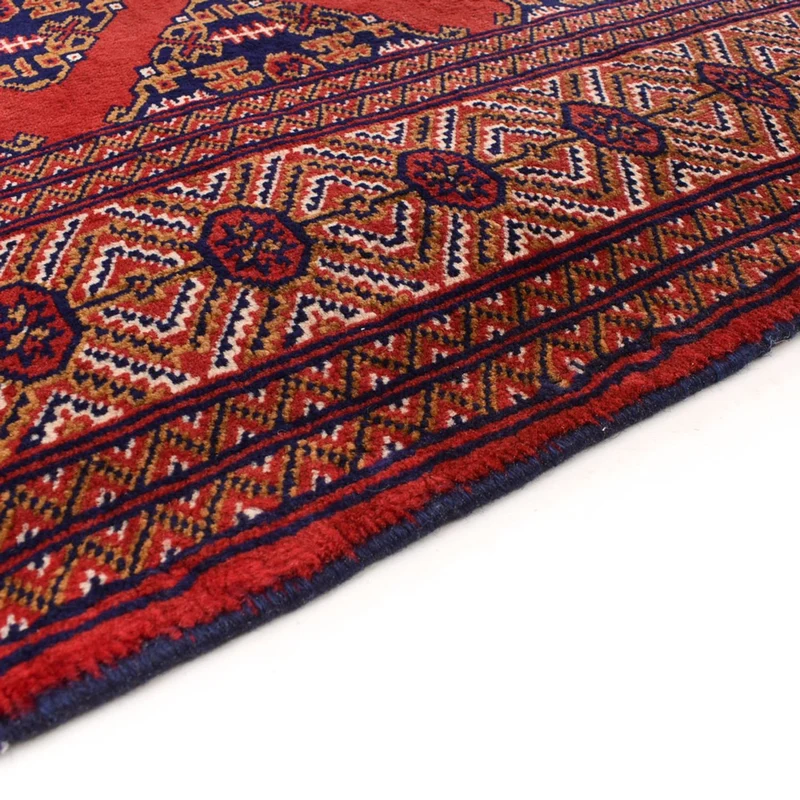 Turkaman Teppich 104x377cm - Orientteppich - dunkelrot
