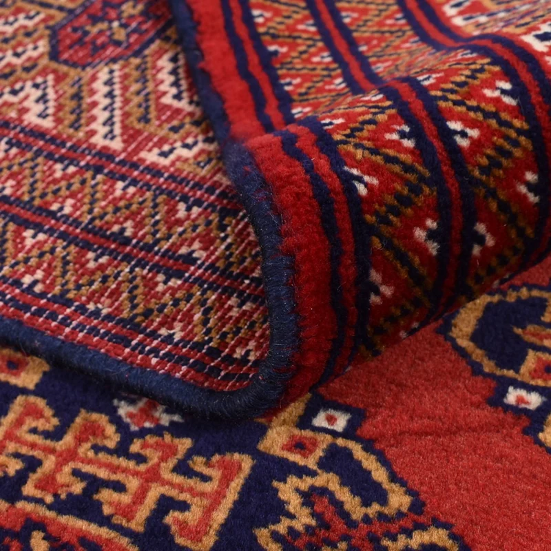 Turkaman Teppich 104x377cm - Orientteppich - dunkelrot