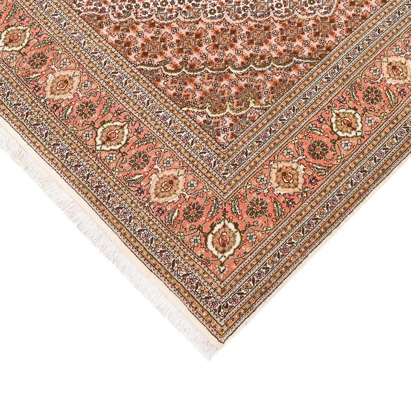 Täbriz - 50 Raj Teppich 151x210cm - Perserteppich - rost