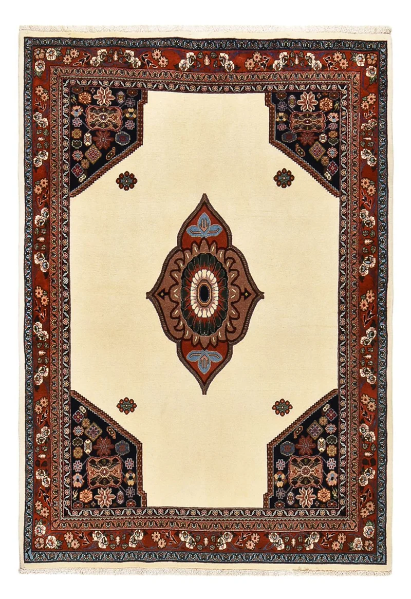 Kaschkuli Teppich 150x218cm - Perserteppich - hellbeige