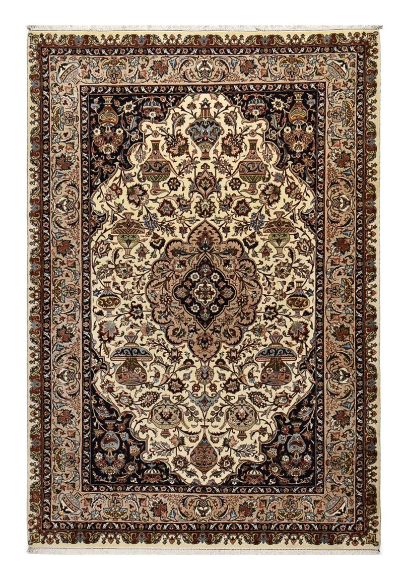 Kaschmar Teppich 202x297cm - Perserteppich - sand