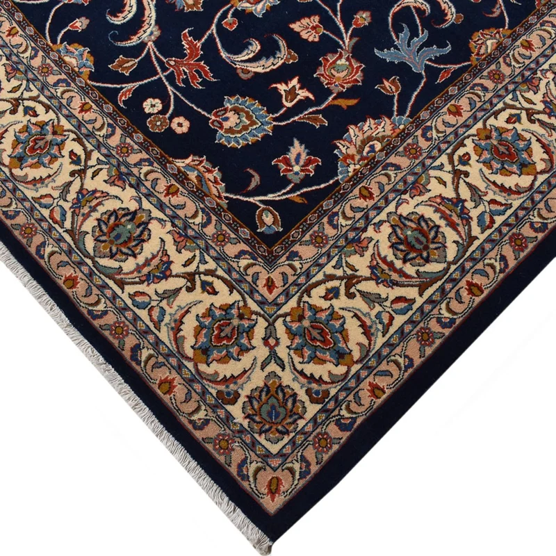 Golpayegan Teppich 218x316cm - Perserteppich - dunkelblau