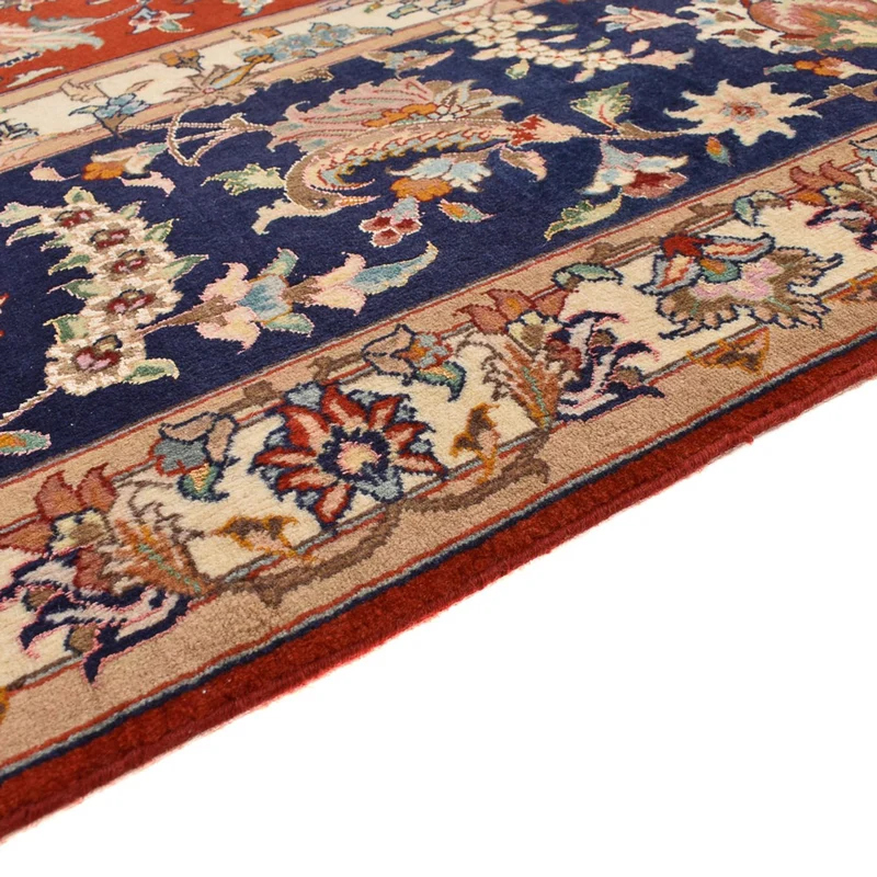 Täbriz - 50 Raj Teppich 252x342cm - Perserteppich - rot