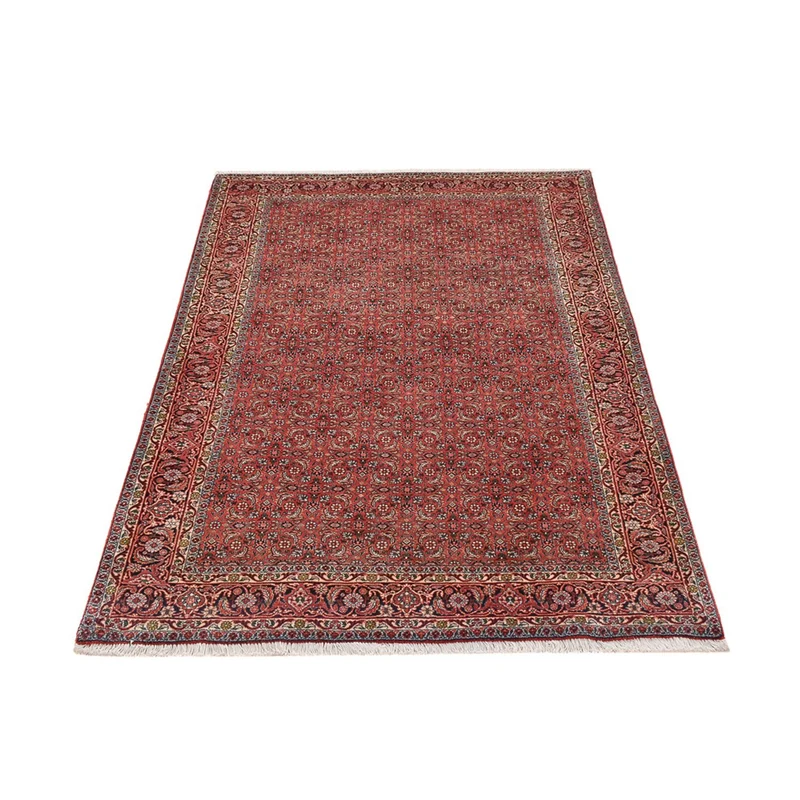 Bidjar - Zanjan Teppich 132x195cm - Perserteppich - dunkelrot