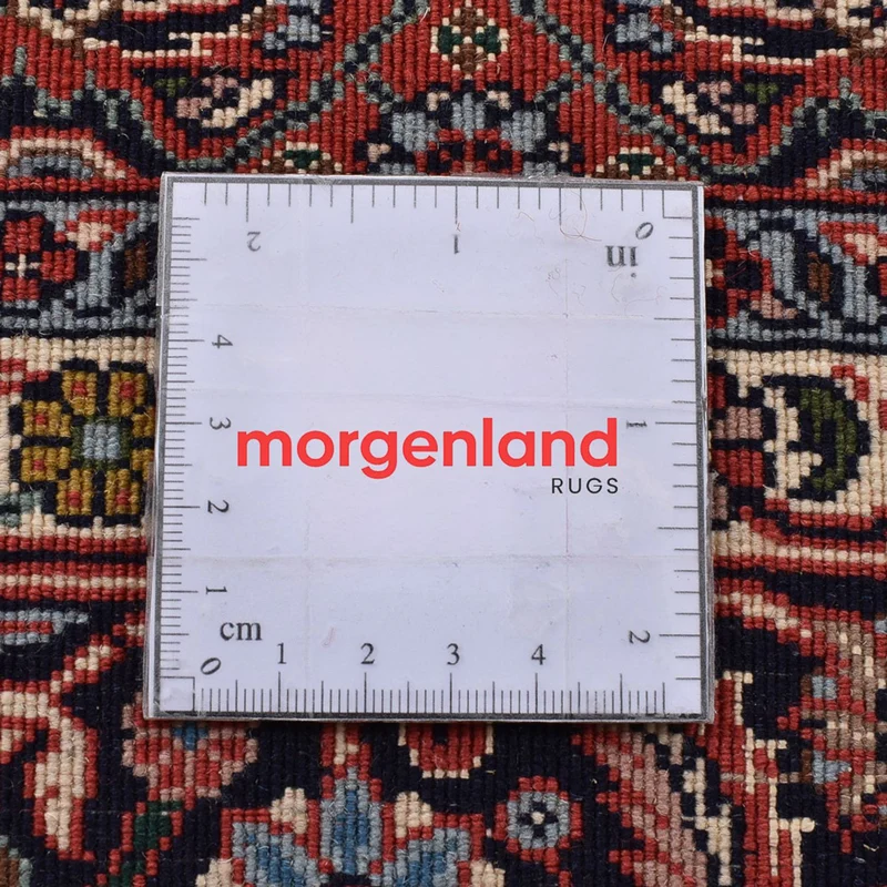 Bidjar - Zanjan Teppich 132x195cm - Perserteppich - dunkelrot