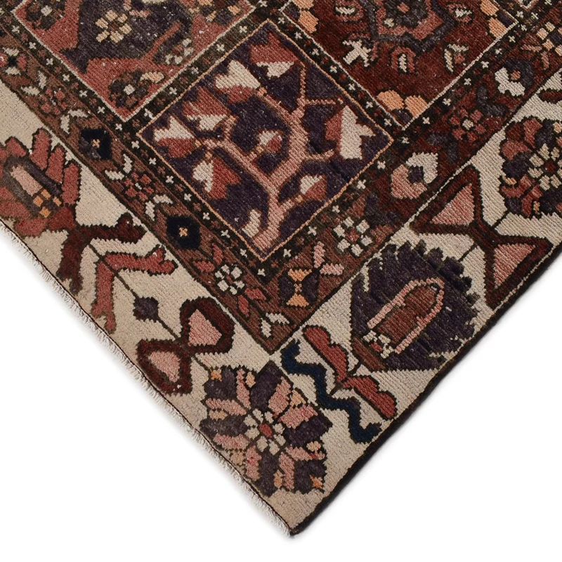Vintage Teppich - 198 x 282 cm - dunkelbraun