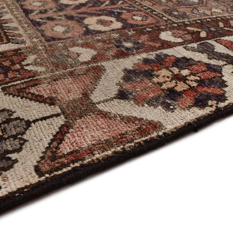Vintage Teppich - 198 x 282 cm - dunkelbraun