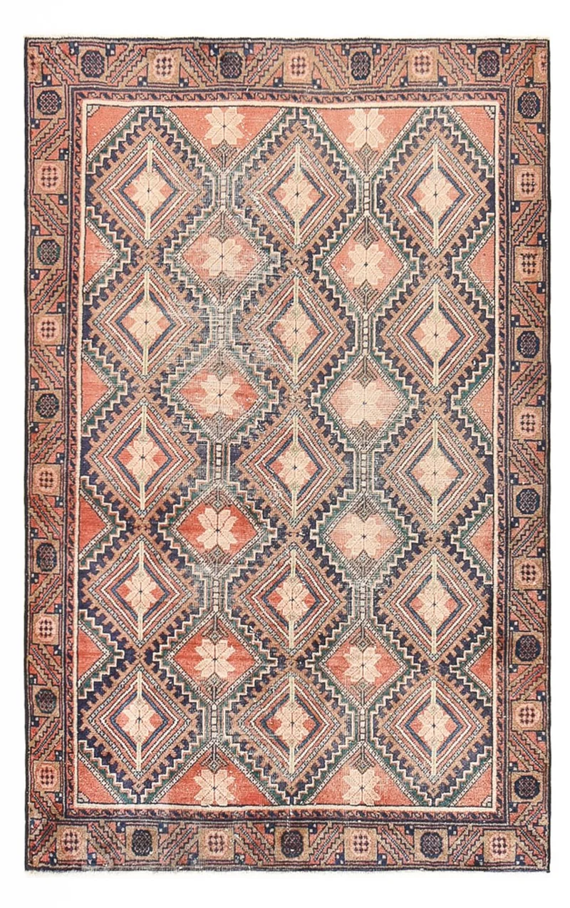 Vintage Teppich 124x198cm - mehrfarbig