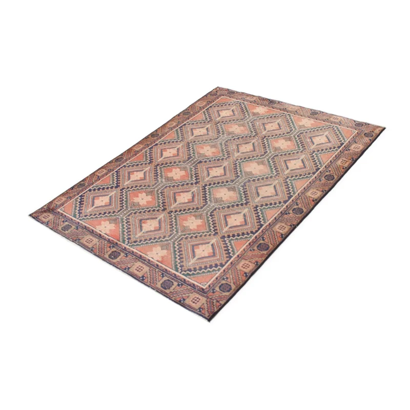 Vintage Teppich 124x198cm - mehrfarbig