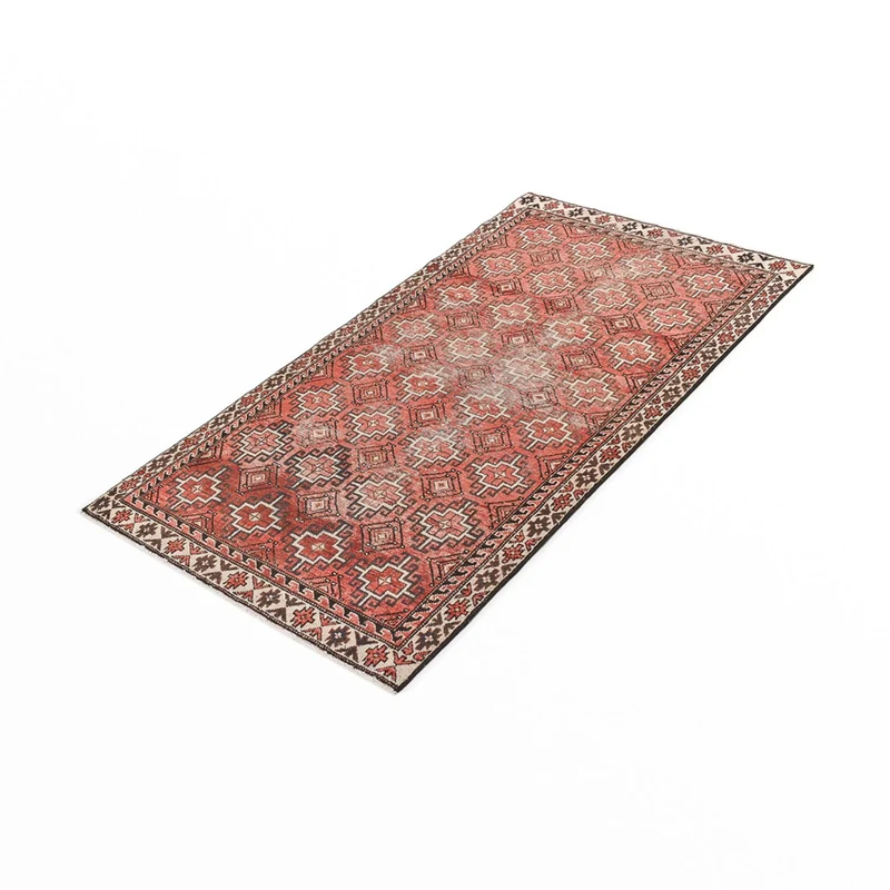 Vintage Teppich 108x194cm - rot