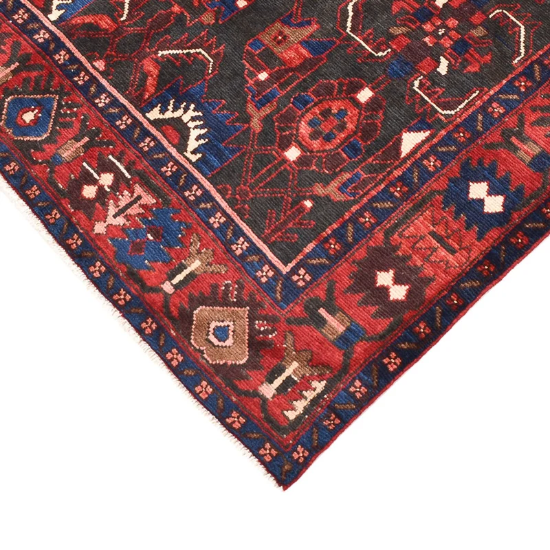 Hamadan Teppich 139x212cm - Perserteppich - rot