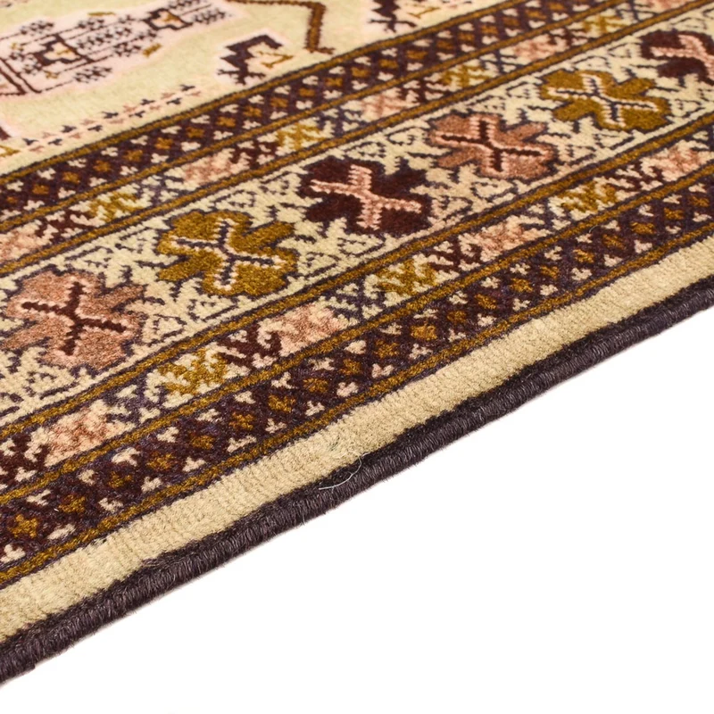 Turkaman Teppich 146x213cm - Orientteppich - hellbeige