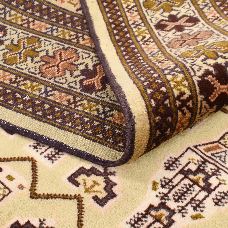 Turkaman Teppich 146x213cm - Orientteppich - hellbeige