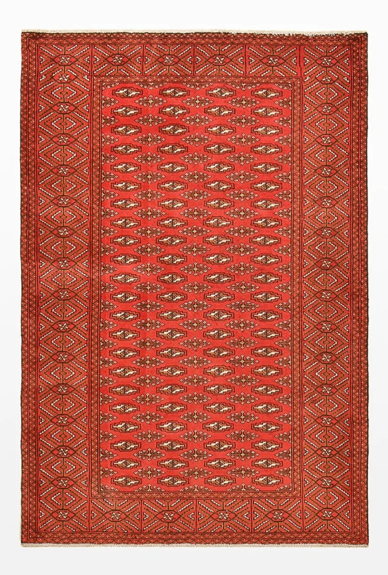 Turkaman Teppich 125x186cm - Orientteppich - rot