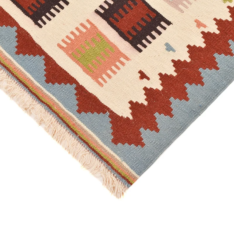 Kelim Fars Teppich 97x140cm - mehrfarbig