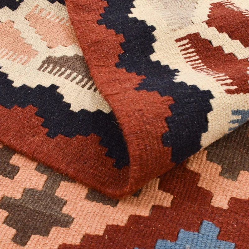 Kelim Fars Teppich 107x144cm - mehrfarbig