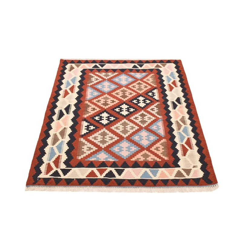 Kelim Fars Teppich 107x144cm - mehrfarbig