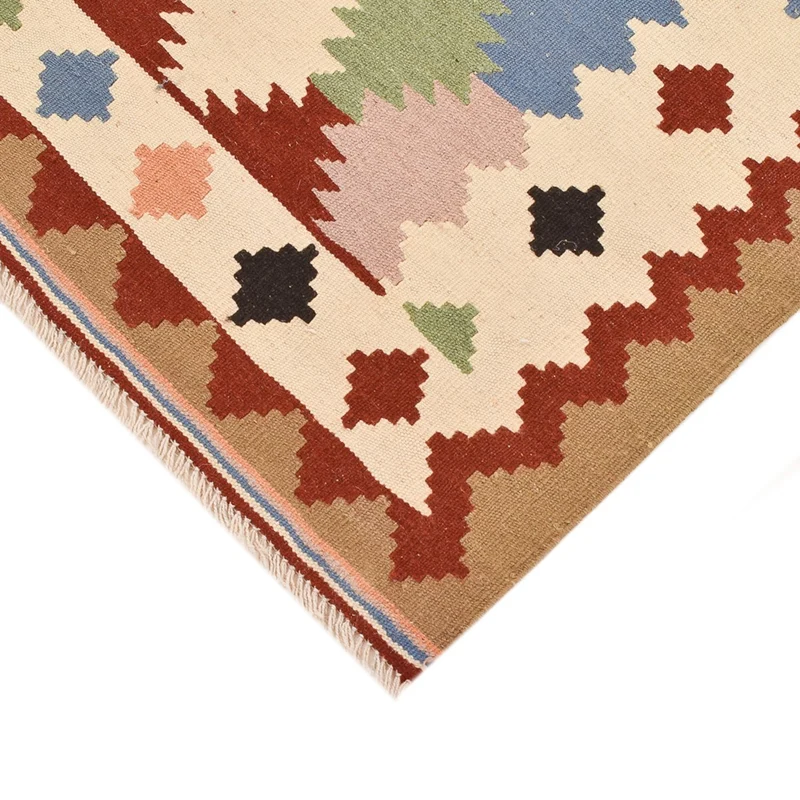 Kelim Fars Teppich 97x146cm - mehrfarbig