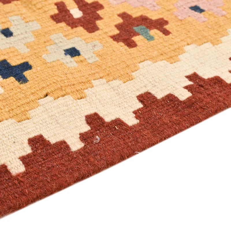 Kelim Fars Teppich 105x144cm - mehrfarbig