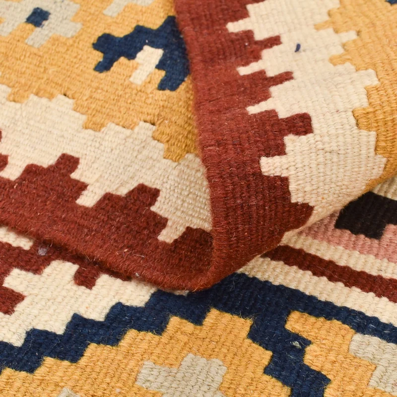 Kelim Fars Teppich 105x144cm - mehrfarbig