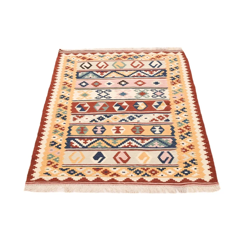 Kelim Fars Teppich 105x144cm - mehrfarbig