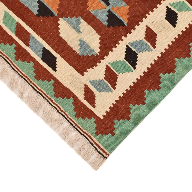 Kelim Fars Teppich 100x151cm - mehrfarbig