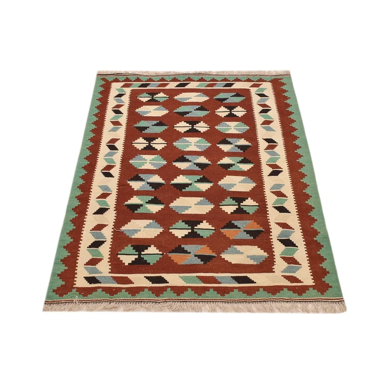 Kelim Fars Teppich 100x151cm - mehrfarbig