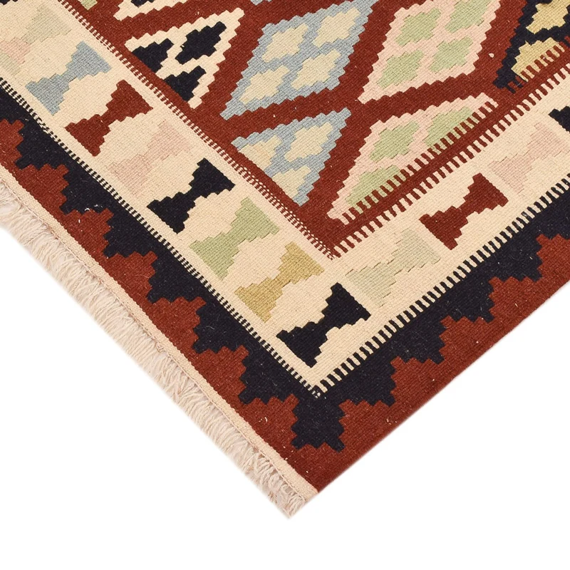 Kelim Fars Teppich 105x147cm - mehrfarbig