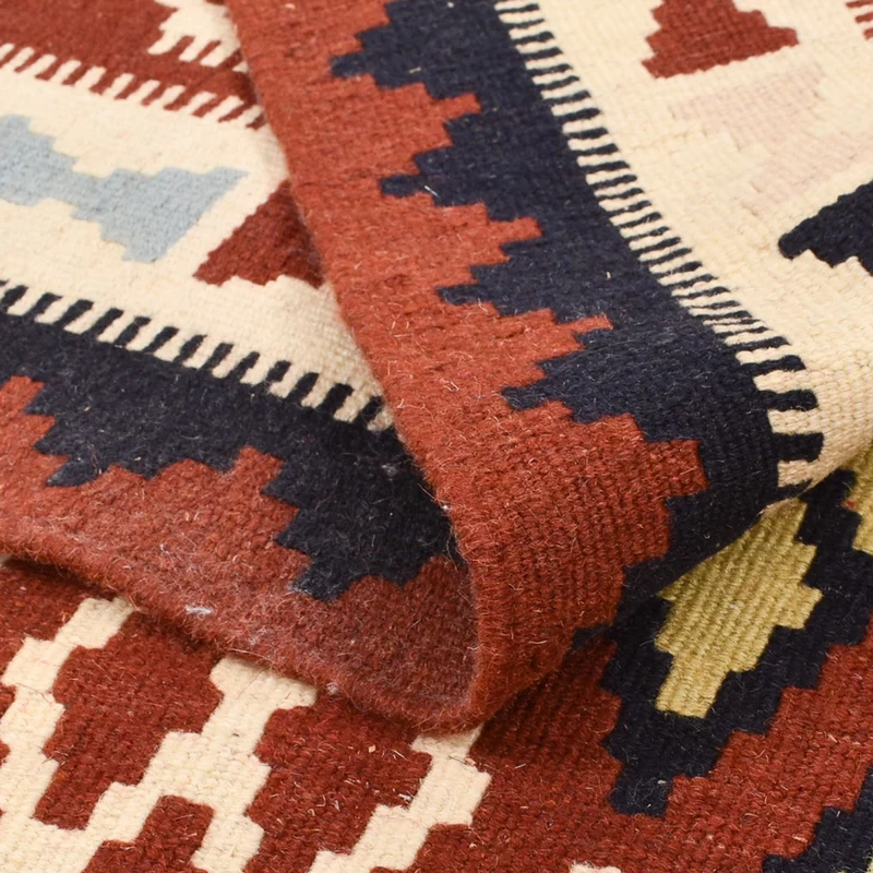 Kelim Fars Teppich 105x147cm - mehrfarbig