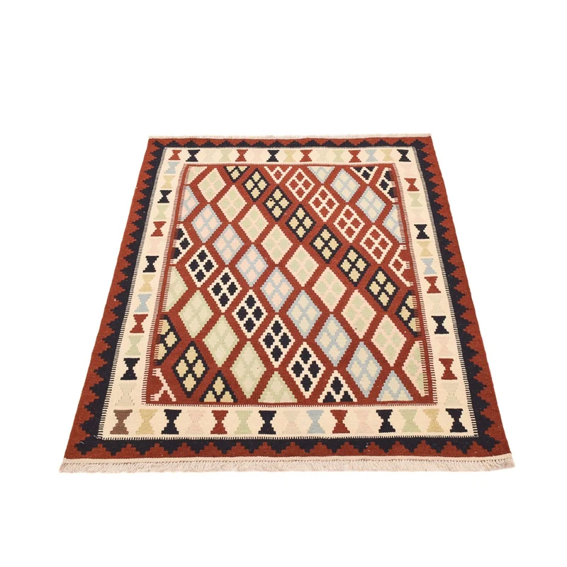 Kelim Fars Teppich 105x147cm - mehrfarbig
