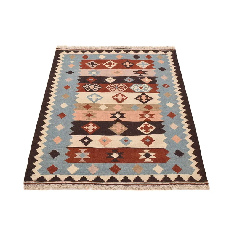 Kelim Fars Teppich 103x142cm - mehrfarbig