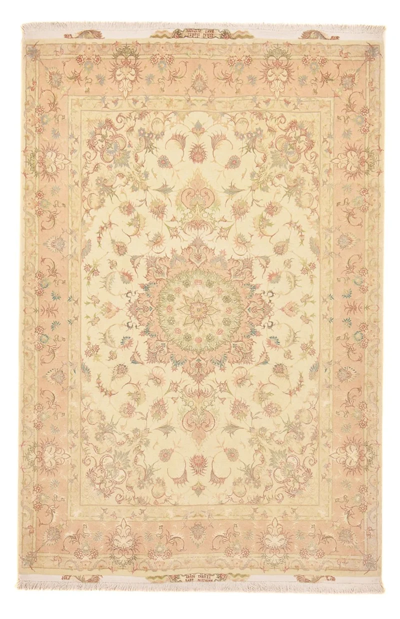 Täbriz - 50 Raj Teppich 150x218cm - Perserteppich - beige